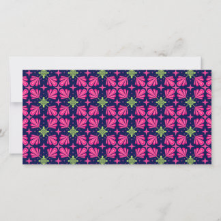 Faire-part Motif abstrait de pétales florales roses géométriq