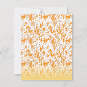 Faire-part Motif textile avec orange et gol vibrants