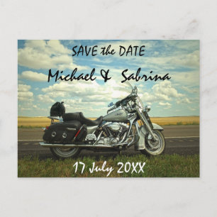 Faire-part Moto Enregistrer la date Annonce Carte postale