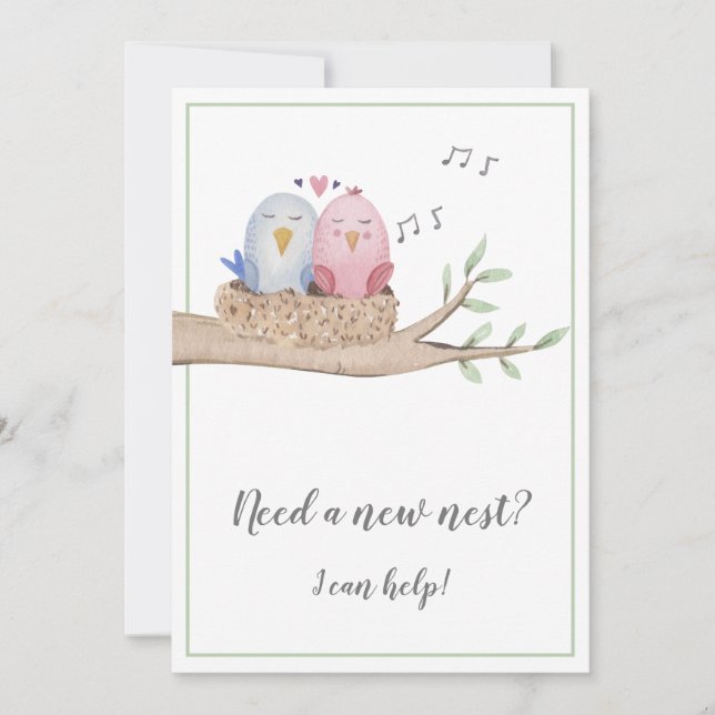 Faire-part Nécessité d'un nouveau marketing immobilier (Devant)