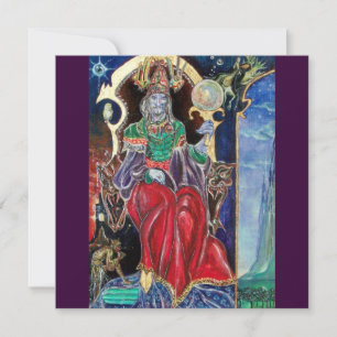 Faire-part NEUROMANCER, rouge bleu violet