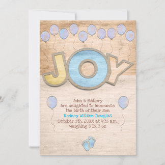 Faire-part Newborn Boy Boy