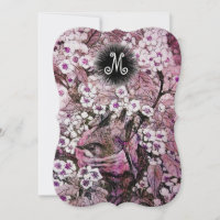 NID D'OISEAU, ARBRE FLEURS BLANCHES ET ROSES DE PR