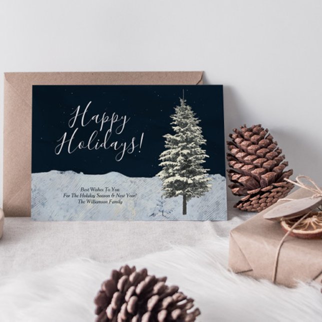 Faire-part Noël hiver moderne (Créateur téléchargé)