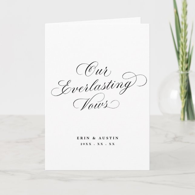 Faire-part Notre livre de voeux (Devant)