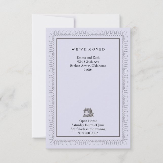 Faire-part Nous avons déménagé (Devant)