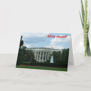 Faire-part Nous avons déménagé - à Washington DC