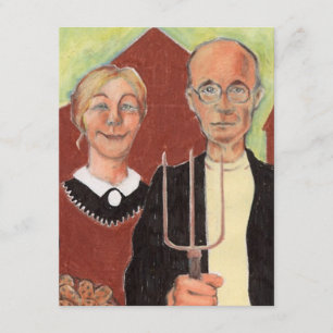 Faire-part Nous avons déménagé Annonce American Gothic Ranch