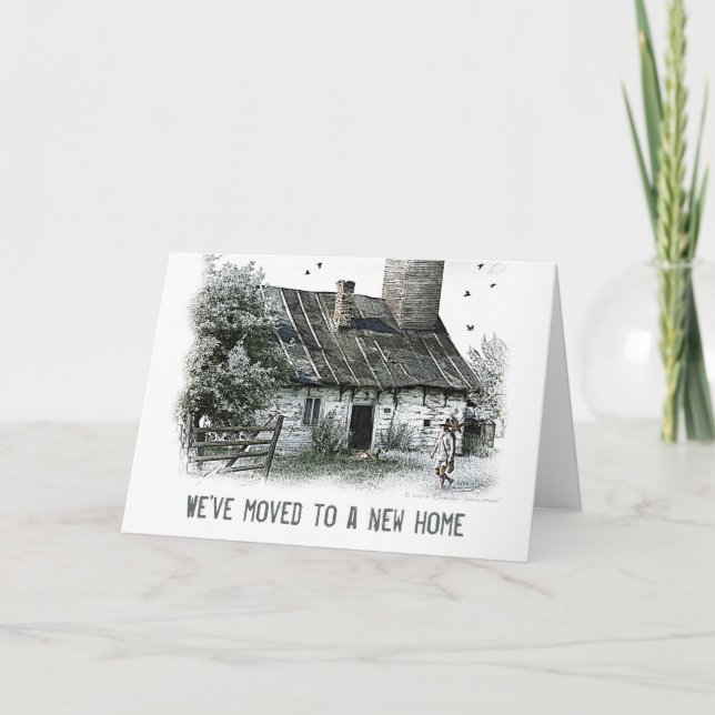 Faire-part Nous avons déménagé dans une nouvelle maison | Cam (Devant)