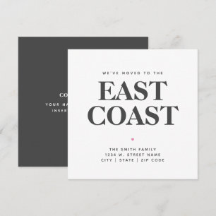 Faire-part Nous avons déménagé East Coast New State Home Fair