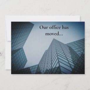 Faire-part Nous avons déménagé Immeuble de bureaux profession