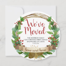 Nous avons déménagé Noël Rustic Wreath Holiday Mov