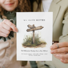 Faire-part Nous avons déménagé - Nouvelle adresse I panneau r