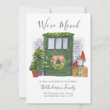 Nous avons déménagé Porte d'entrée Noël Noël Démén