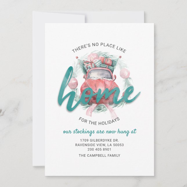 Faire-part Nous avons déménagé pour le déplacement d'adresses (Devant)