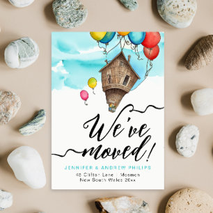 Faire-part Nous Avons Déménagé Une Nouvelle Aquarelle D'Adres