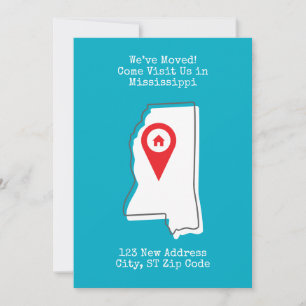 Faire-part Nous avons déménagé ! Venez nous rendre visite dan