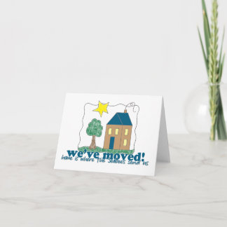 Faire-part Nous avons déplacé… à la maison est où les