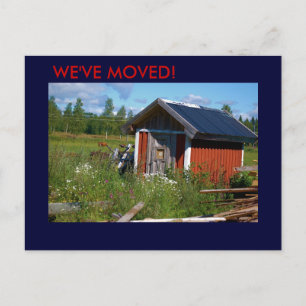 Faire-part Nous avons déplacé la carte postale