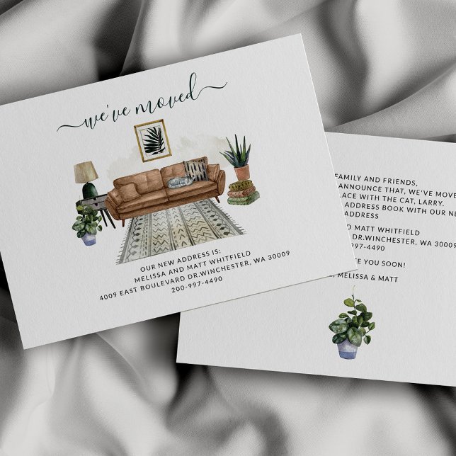 Faire-part Nous avons déplacé l'adresse (Créateur téléchargé)