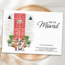 Nous avons déplacé l'anglais Bulldog Red Door Dog 