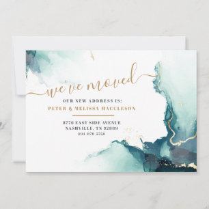 Faire-part Nous avons déplacé un nouvel agent d'adresse