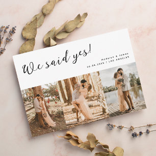 Faire-part Nous Avons Dit Oui Mariage Moderne Multi Photo