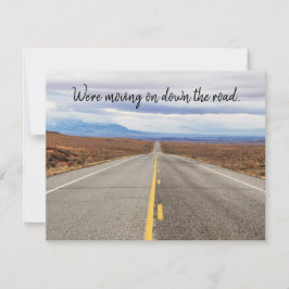 Faire-part Nous descendons la route Pittoresque photo