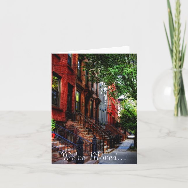 Faire-part Nous nous sommes déplacés… (Devant)