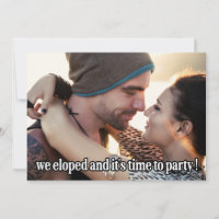 Nous nous sommes enfuis Mariage Moderne Photo