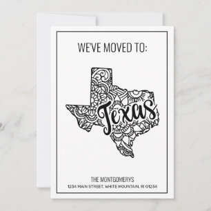 Faire-part Nous sommes allés au Texas State Floral Mandala