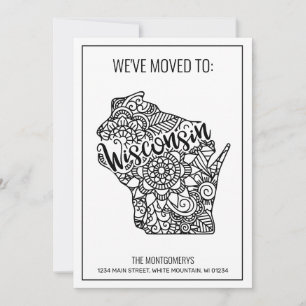 Faire-part Nous sommes allés au Wisconsin State Floral Mandal
