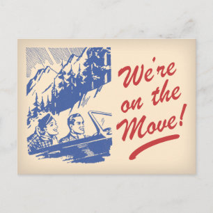 Faire-part Nous sommes en mouvement Carte postale de changeme