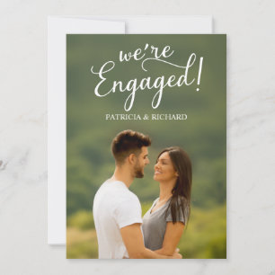 Faire-part Nous sommes fiancés Annonce de fiançailles Photo