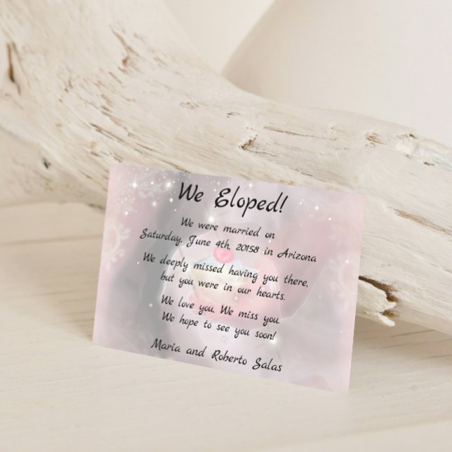 Faire-part Nous sommes partis en elopement 3 (Créateur téléchargé)