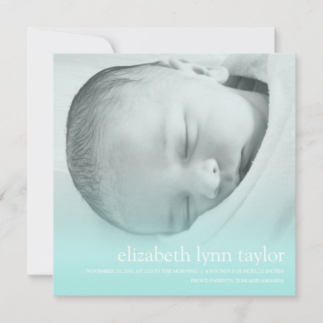 Faire-part Nouveau bébé (Devant)