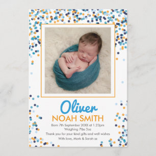 Faire-part Nouveau bébé faire-part/carte de remerciements