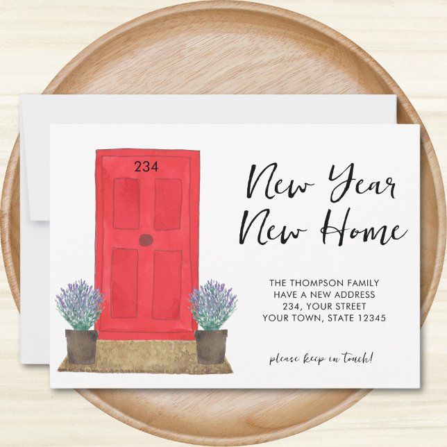 Faire-part Nouvel An Nouvelle maison déménager (Créateur téléchargé)