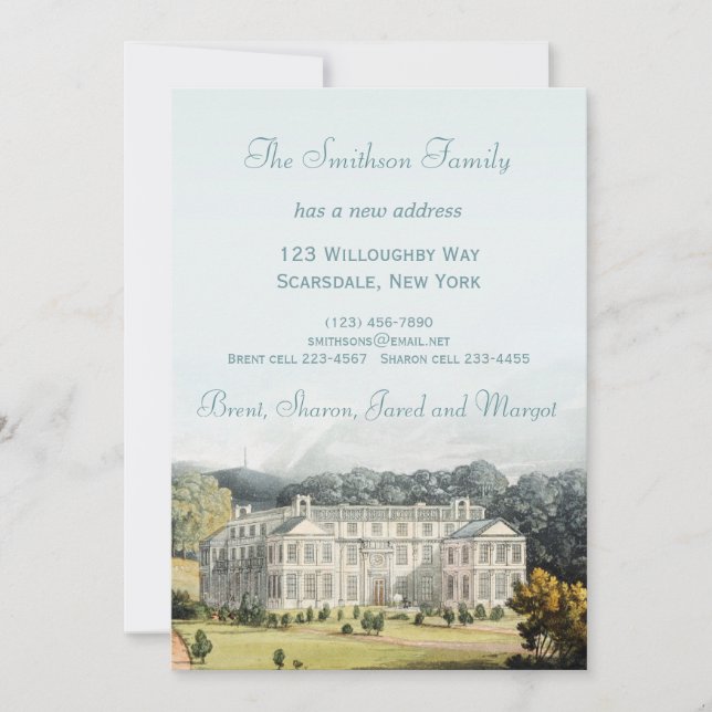 Faire-part Nouvelle adresse Déplacement d'un nouveau Faire-pa (Devant)