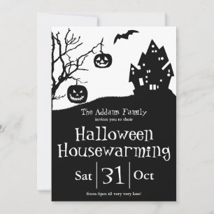 Faire-part Nouvelle adresse et Halloween House Party