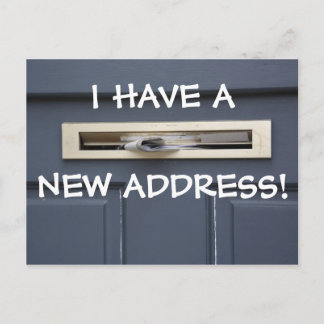 Faire-part Nouvelle Carte Postale de Changement d'Adresse