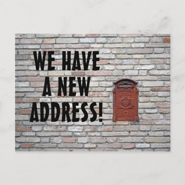 Faire-part Nouvelle Carte Postale de Changement d'Adresse (Devant)
