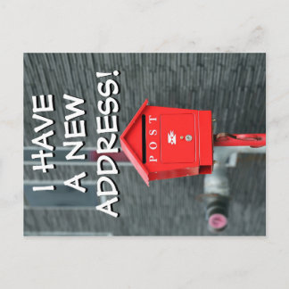 Faire-part Nouvelle Carte Postale de Changement d'Adresse