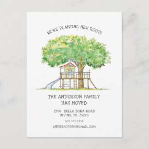 Faire-part Nouvelle carte postale Roots Treehouse Moving Fair