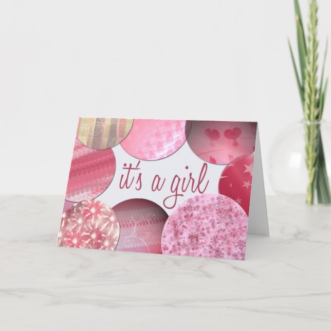 Faire-part Nouvelle Fille Bébée ! (Devant)