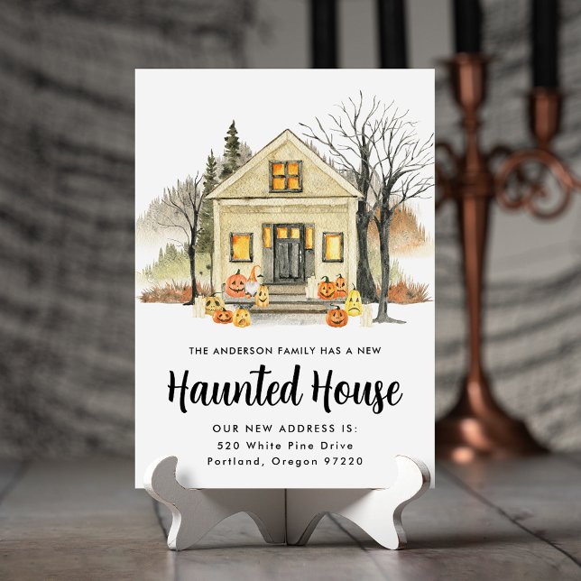 Faire-part Nouvelle Maison Hantée Halloween Déménager (Créateur téléchargé)