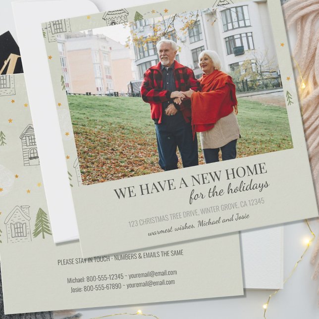 Faire-part Nouvelle Maison Photo Pine Tree House Moving Faire (Créateur téléchargé)