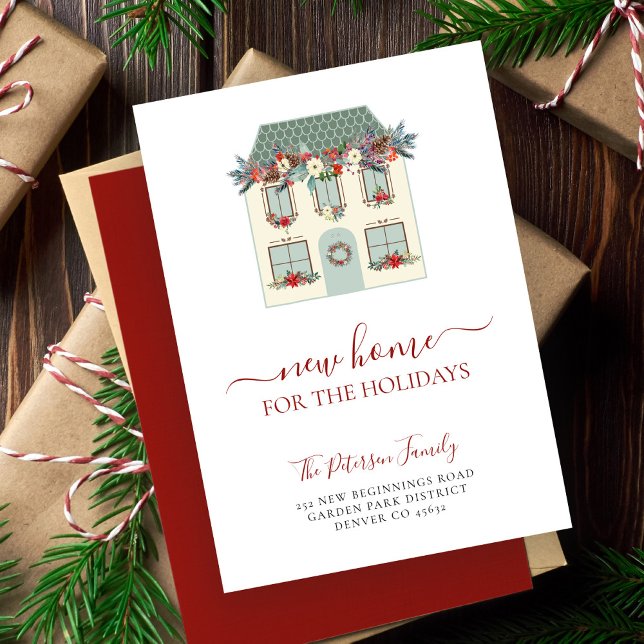 Faire-part Nouvelle maison pour le déménagement de Noël (Créateur téléchargé)