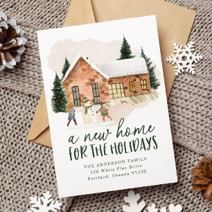 Faire-part Nouvelle maison pour les vacances déménager