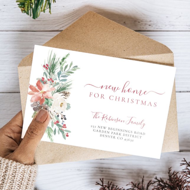 Faire-part Nouvelle maison pour Noël déménager (Créateur téléchargé)
